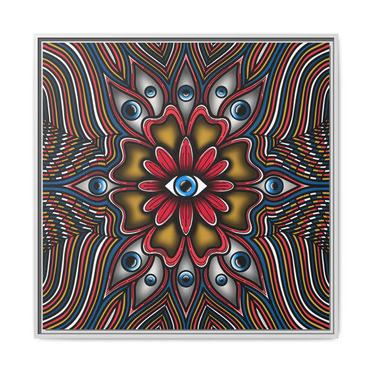 “Eye Love Flowers” Framed Canvas 32x32